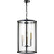 Davis 4 Light 14.75 inch Espresso and Brass Pendant Ceiling Light