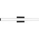 Phase 6.3 LED 36 inch Black Linear Vanity Light Wall Light