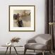Warm Reception / With Pleasure Brown and Black and Beige and Gray Framed Art