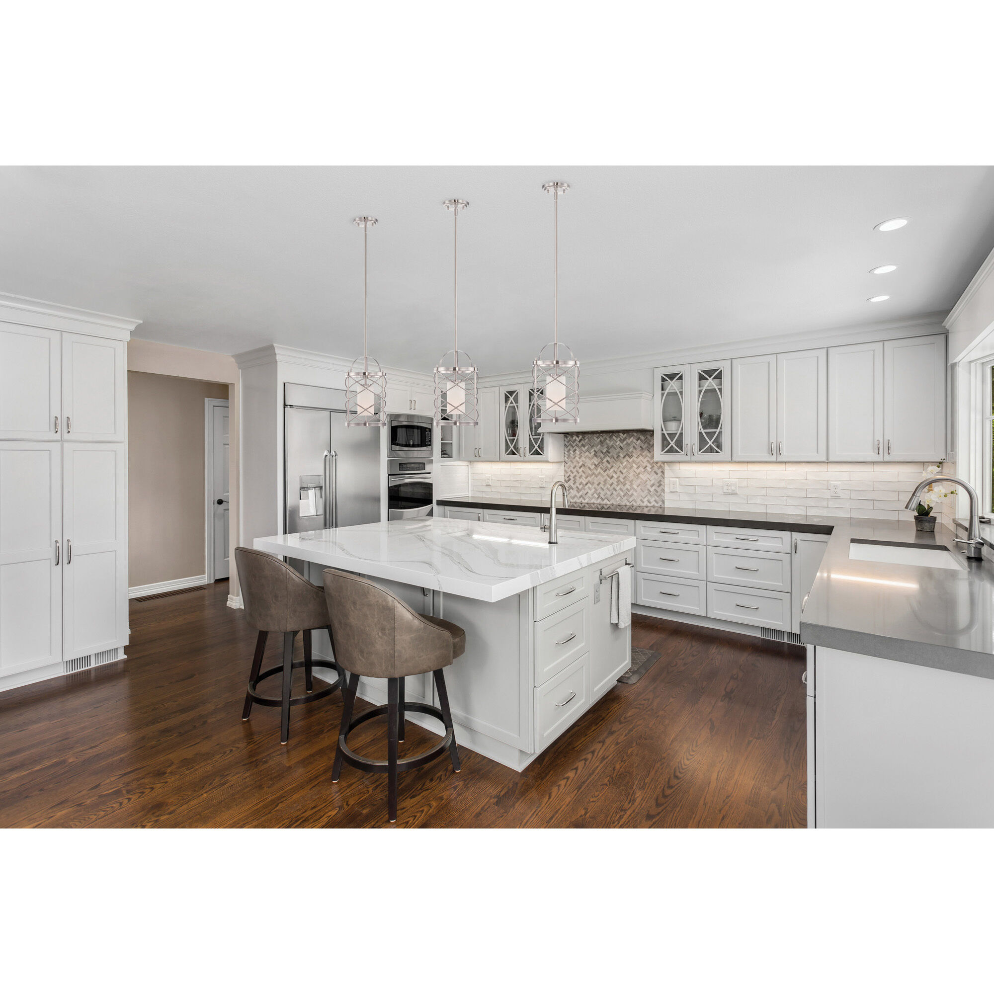 Ginger 1 Light 8 inch Brushed Nickel Mini Pendant Ceiling Light