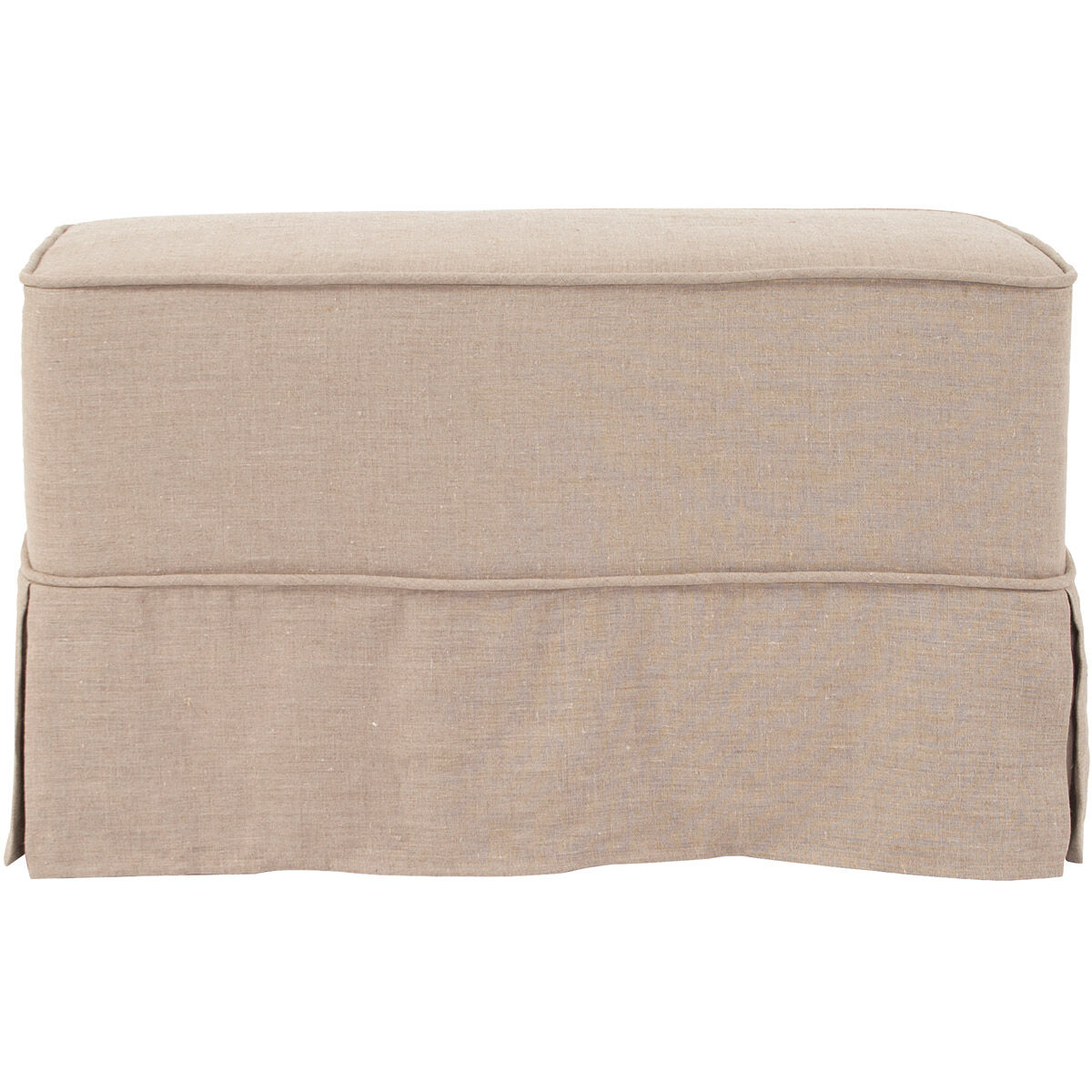 Universal Linen Slub Natural Bench with Slipcover