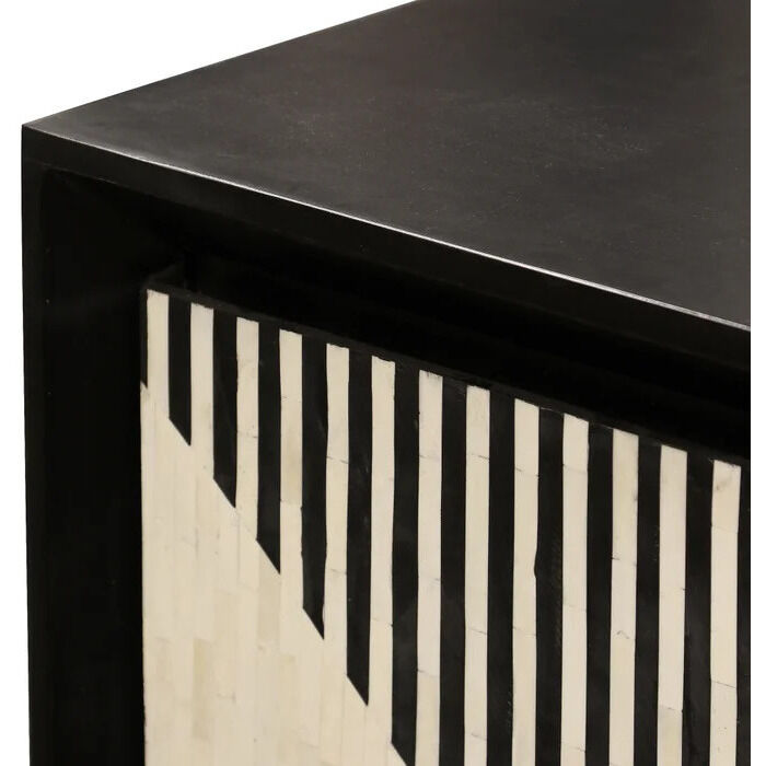 Marais 72 X 18 inch Black and White Sideboard