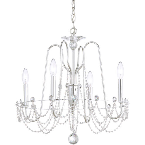 Esmery 4 Light Heirloom Bronze Chandelier Ceiling Light in Optic