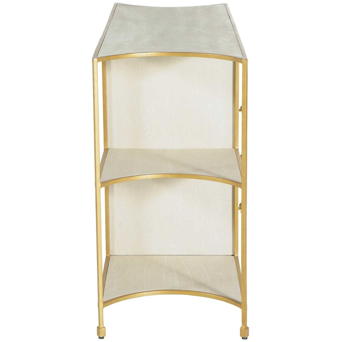 Jeanelle 53.5 X 16 inch Cerused White / Stained Gold Console Table