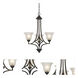 Signature 3 Light 24.25 inch Dark Bronze Chandelier Ceiling Light