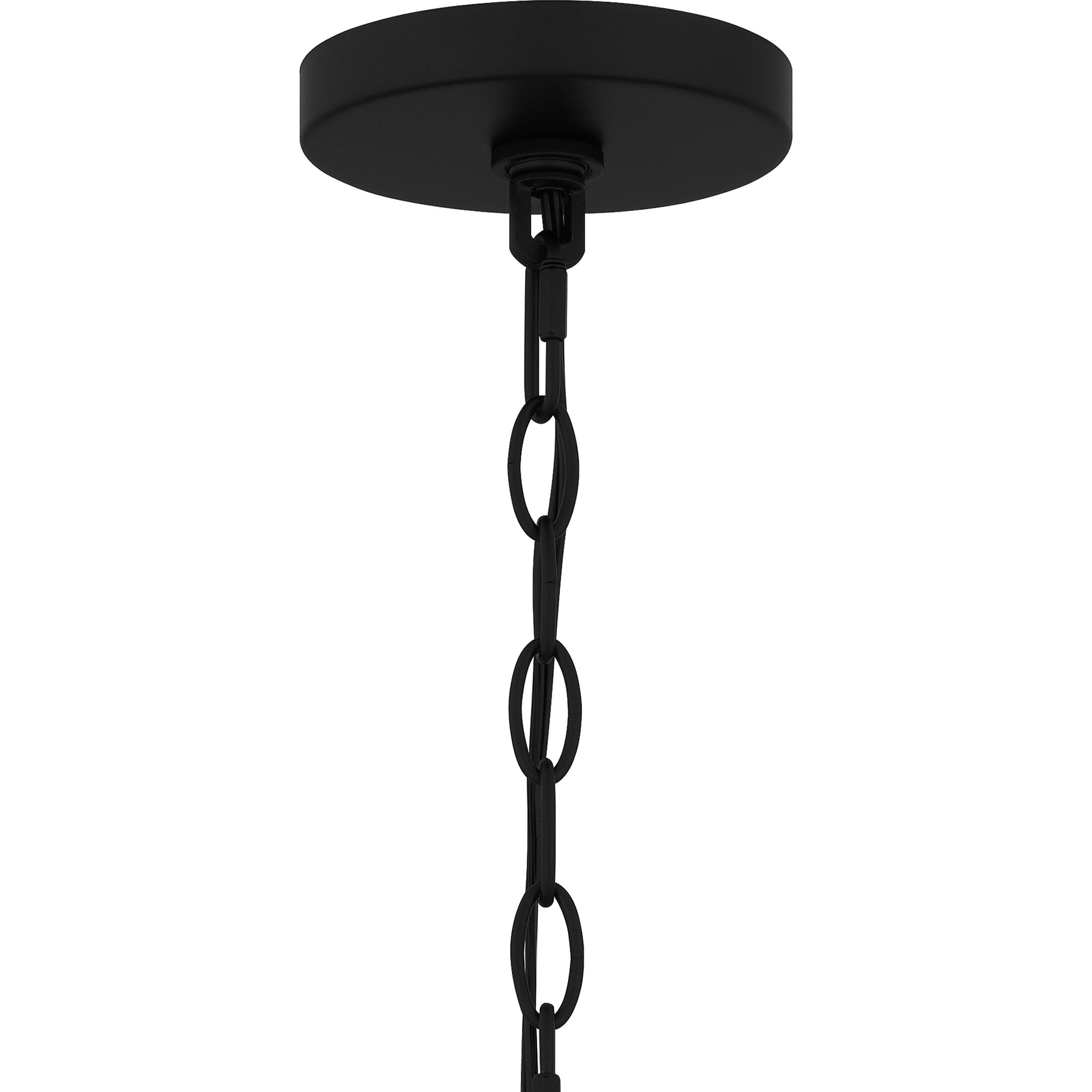 Bayside 5 Light 25 inch Matte Black Chandelier Ceiling Light