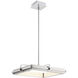 Annilo LED 18 inch Chrome And Nickel Chandelier Ceiling Light