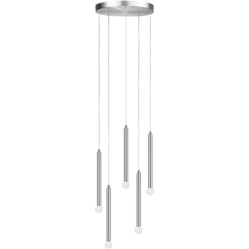 Sanya 5 Light 24 inch Polished Chrome Multi Pendant Ceiling Light