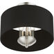 Huntington 3 Light 12 inch Brushed Nickel Semi-Flush Mount Ceiling Light