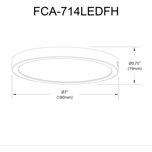 Franchesa LED 7 inch Matte White Flush Mount Ceiling Light