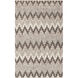 Nico 36 X 24 inch Gray and Black Area Rug, Wool and Viscose
