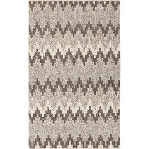 Nico 36 X 24 inch Gray and Black Area Rug, Wool and Viscose