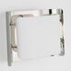 Windsor Smith Penumbra LED 15 inch Polished Nickel and White Wide Sconce Wall Light