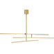 Sean Lavin Klee LED 56.1 inch Natural Brass Chandelier Ceiling Light, Integrated LED
