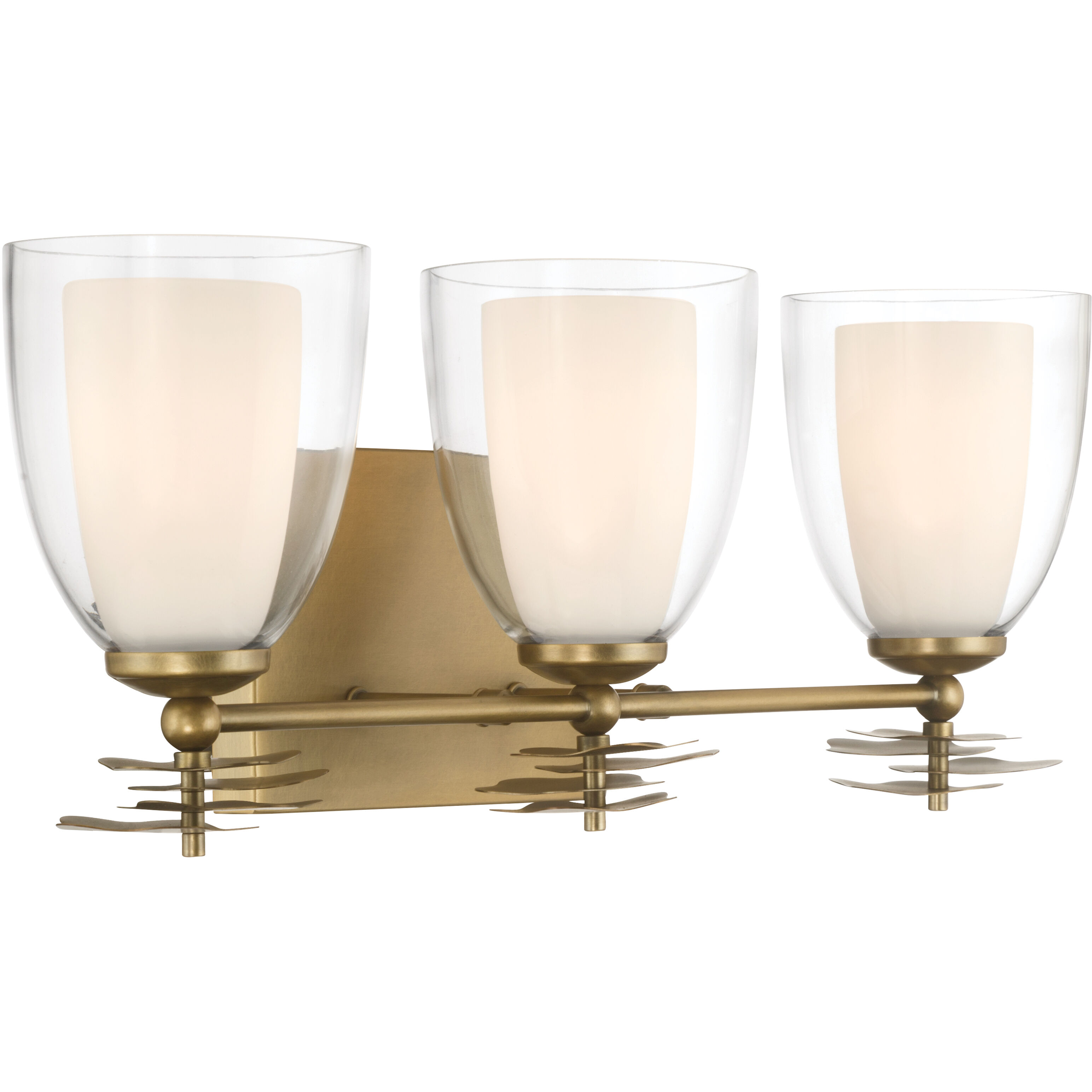 Elowen 3 Light 21.75 inch Legacy Brass Vanity Wall Light