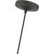 Glendon 1 Light 8.25 inch Bronze with Antique Brass Finish Accents Glass Pendant Ceiling Light in Bronze with Antique Brass Accent