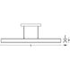 Cass LED 48 inch Black Linear Pendant Ceiling Light
