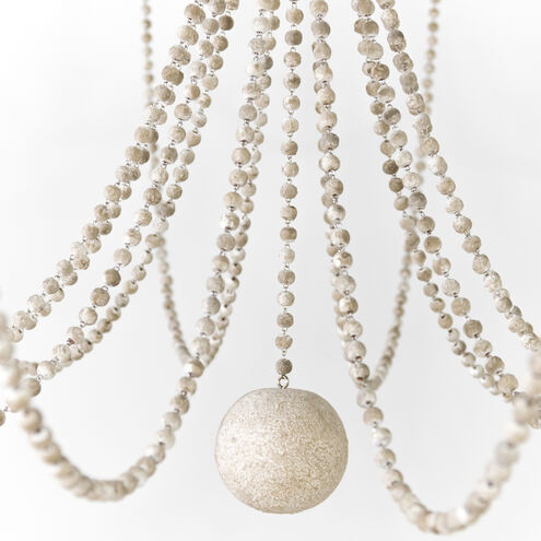 Sandra 12 Light 43.5 inch Antique Gold / Antique White Chandelier Ceiling Light