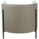 Escondido Dove Leather and Bronze Lounge Chair