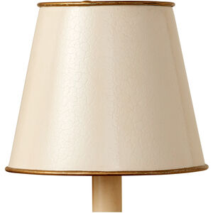 Tole Cream 6 inch Tapered Chandelier Shade