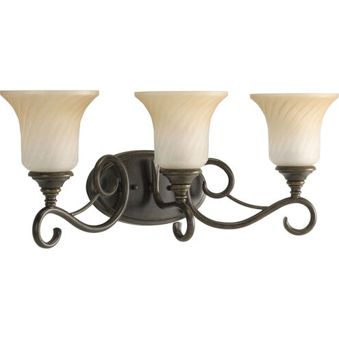 Kensington 3 Light 24.12 inch Forged Bronze Bath Vanity Wall Light
