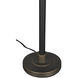 Lighthouse 25 inch 60.00 watt Matte Black with Antique Brass Table Lamp Portable Light