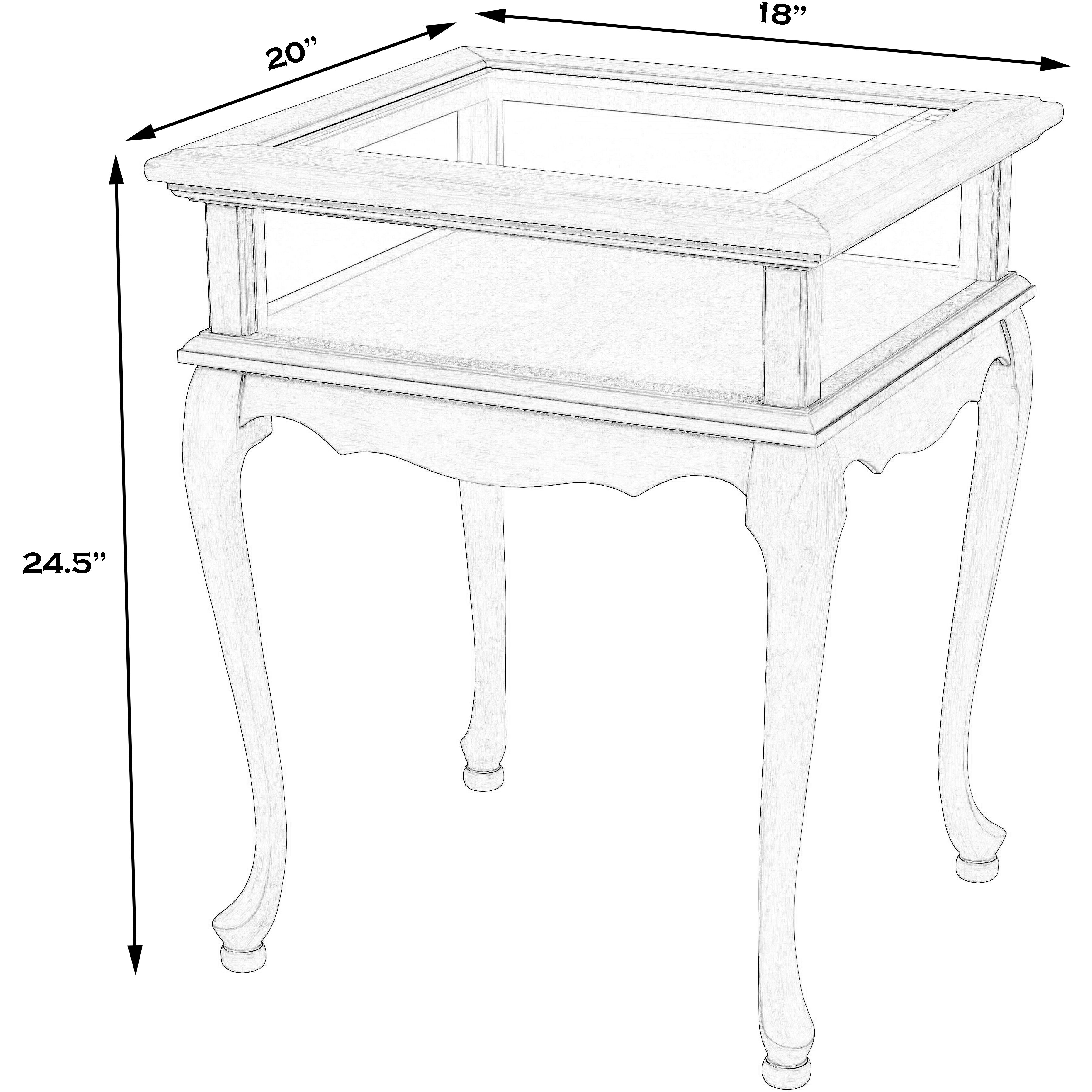 Burton Curio Table in Beige