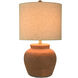 Terracotta 26.5 inch 150 watt Terracotta and Brushed Nickel Table Lamp Portable Light