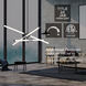 Rusnak 3 Light 30 inch Satin Brass Pendant Ceiling Light 