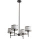 Luciano 4 Light 28 inch Bronze Chandelier Ceiling Light