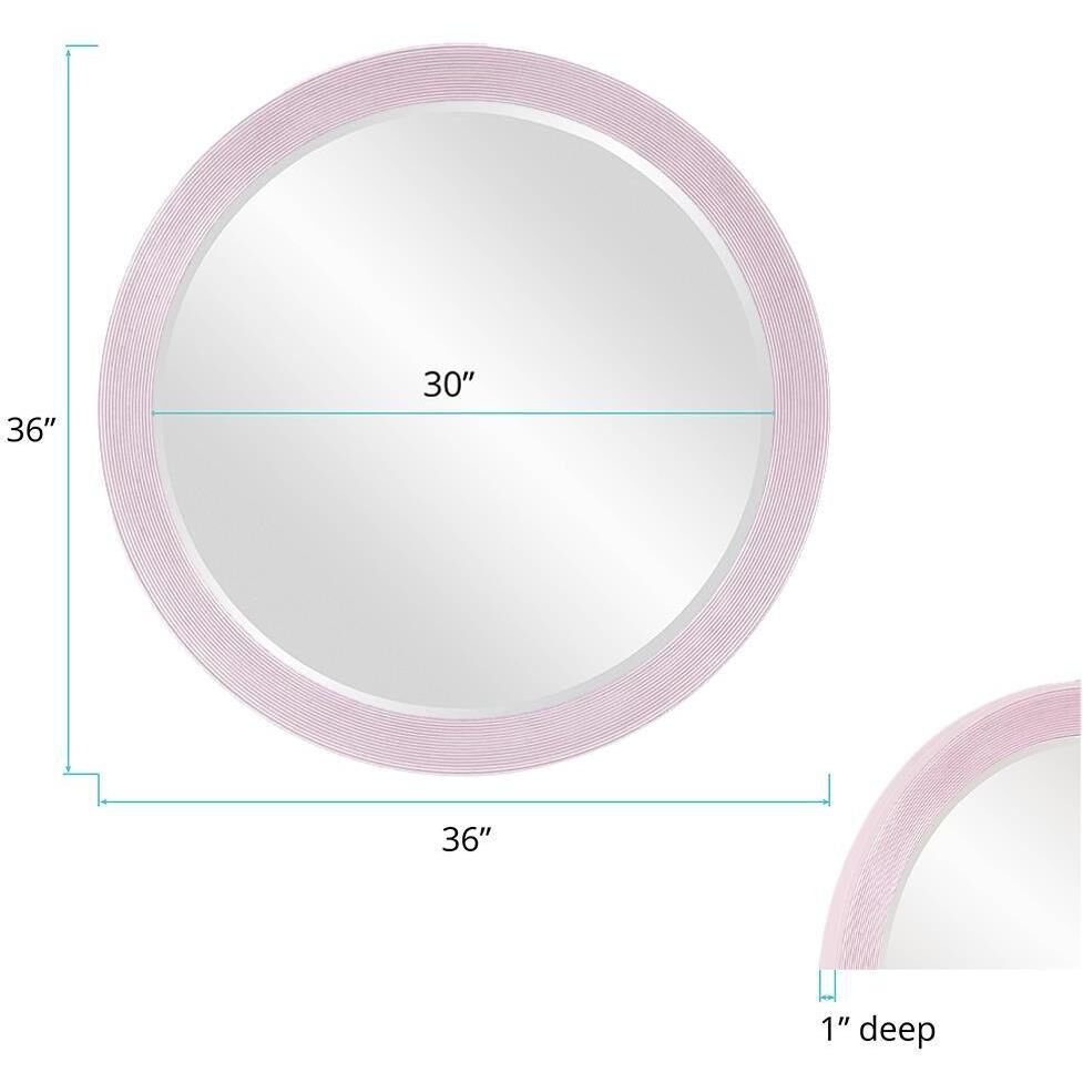 Virginia 36 X 36 inch Lilac Mirror