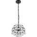 Savannah 3 Light 12 inch Black Pendant Ceiling Light