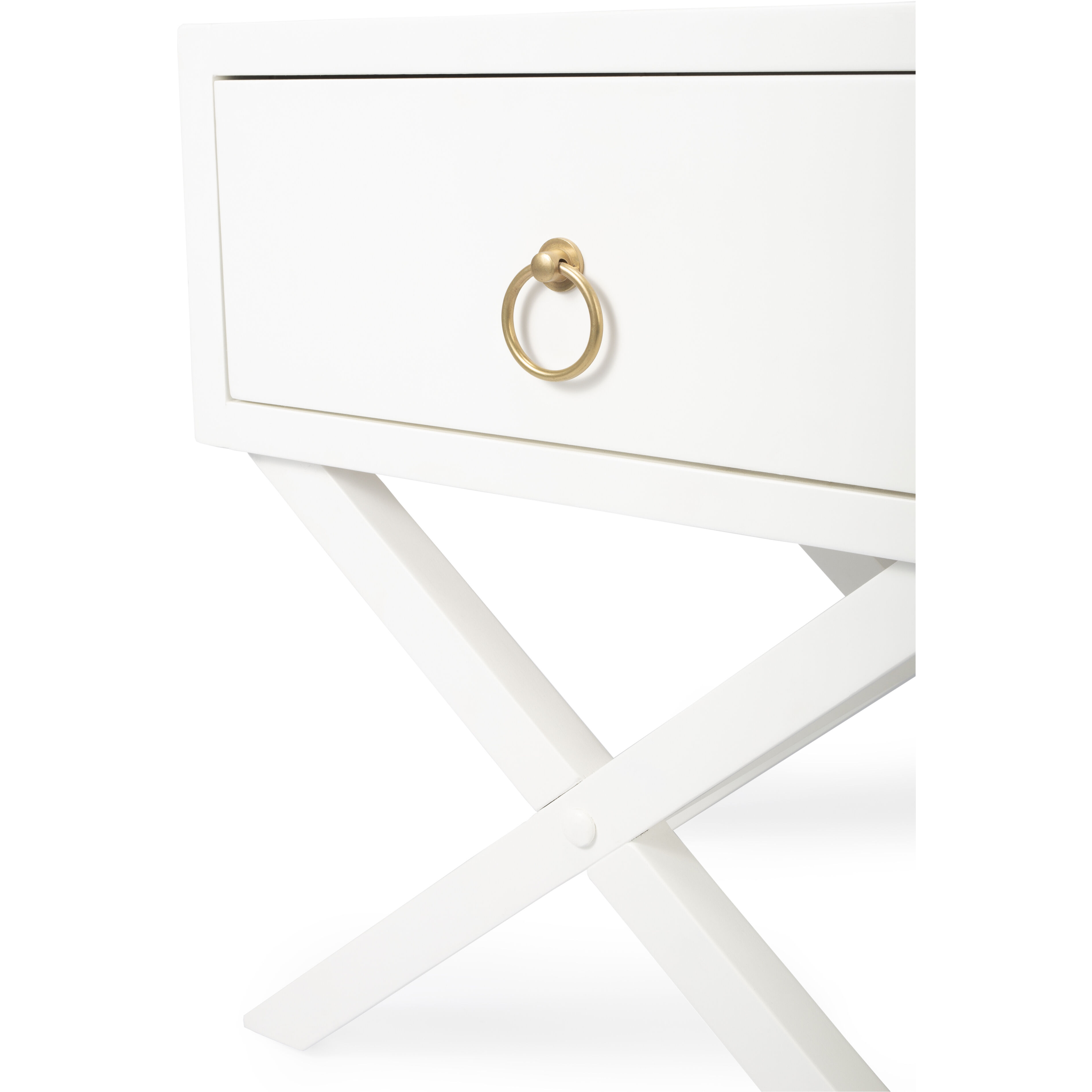Lark White End or Side Table