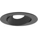 Pearl Black Reflector / Black Flange LED Round Adjustable Cone Retrofit in 3000K, 4" Retrofit