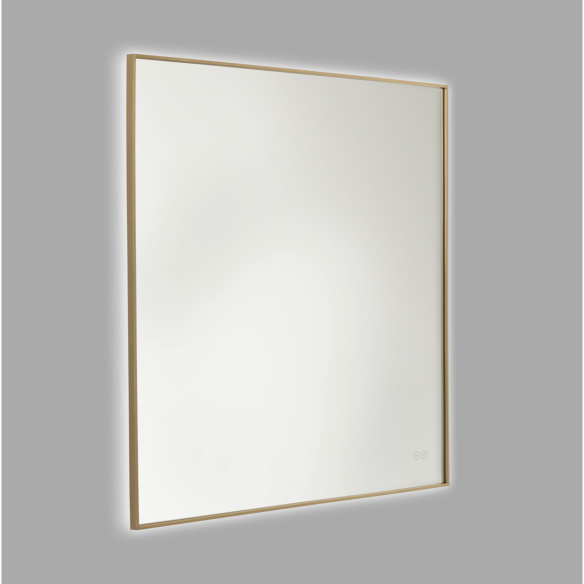 Cadre 36 X 36 inch Satin Brass Backlit Wall Mirror