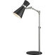 Soriano 25.25 inch 60.00 watt Matte Black and Brushed Nickel Table Lamp Portable Light