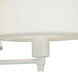 Real Simple 4 Light 35 inch Stardust White Powder Coat Chandelier Ceiling Light