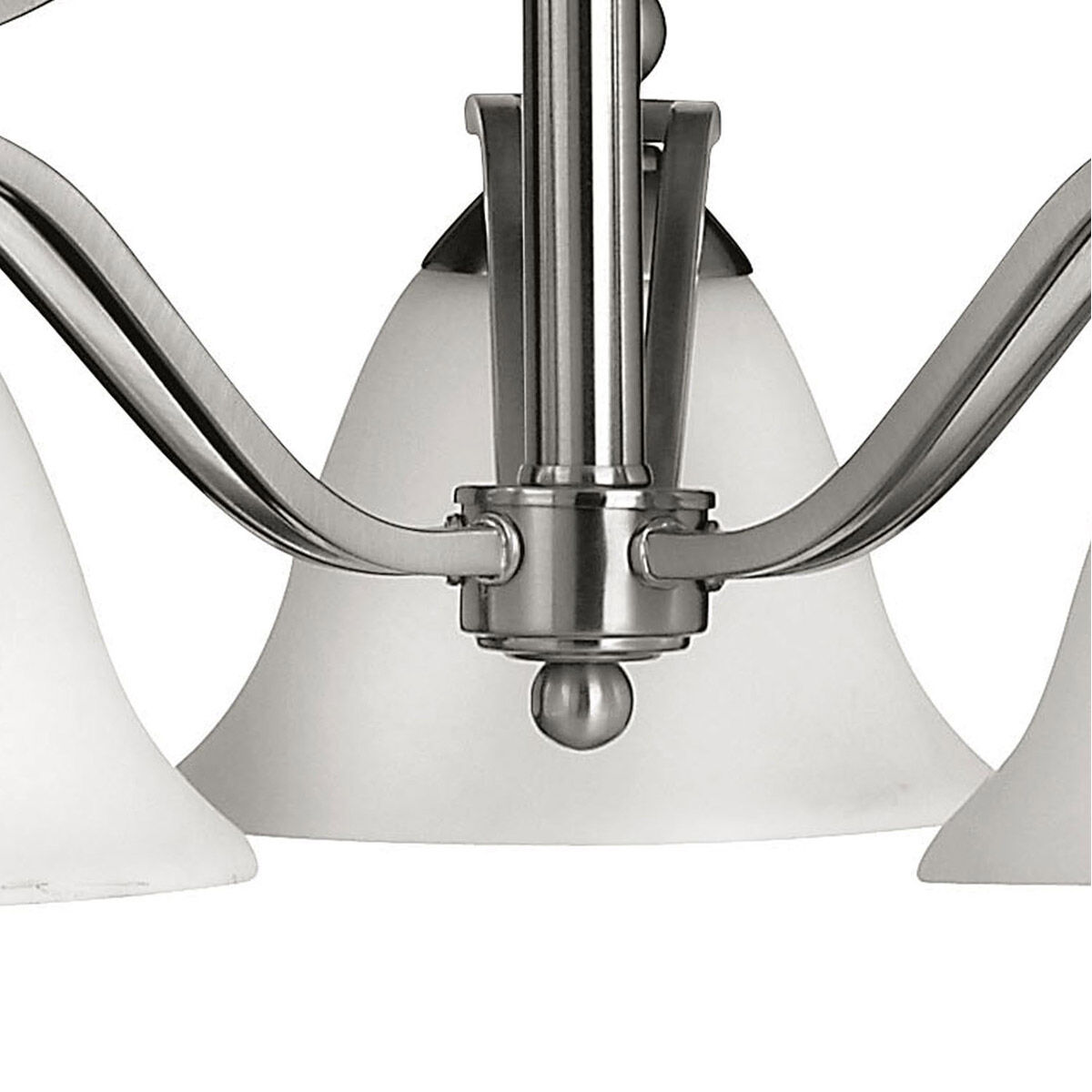 Bolla 3 Light 22.5 inch Brushed Nickel Indoor Chandelier Ceiling Light in Etched Opal