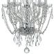 Traditional Crystal 5 Light 14 inch Polished Chrome Mini Chandelier Ceiling Light in Clear Hand Cut