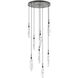 Icefall LED 26.4 inch Burnished Bronze Pendant Chandelier Ceiling Light in 3000K LED