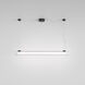 io LED 39.37 inch Matte Black Interior Pendant Light Ceiling Light