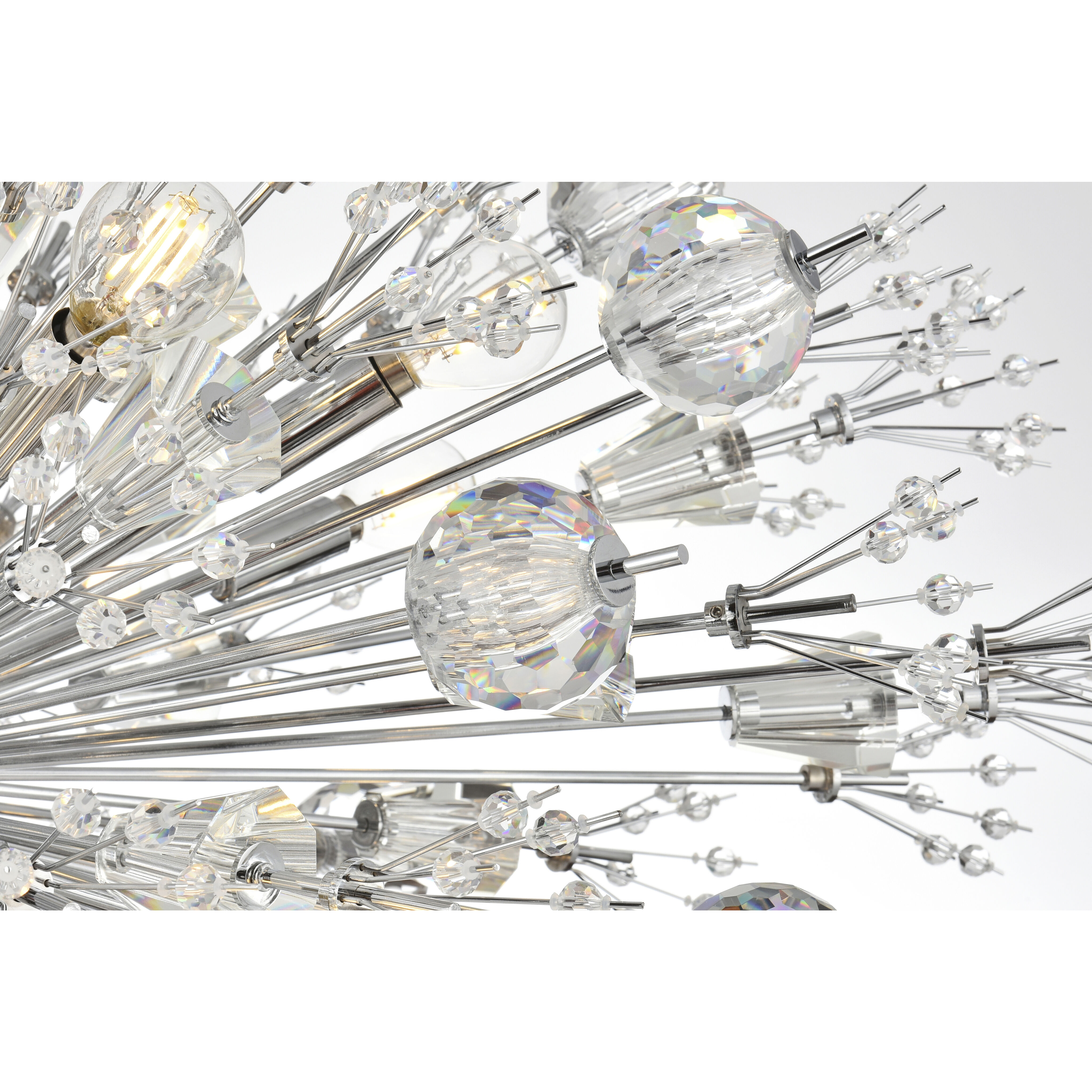 Vera 100 Light 25.5 inch Chrome Chandelier Ceiling Light