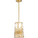 Wildwood 1 Light 9 inch Antique Brass Pendant Ceiling Light