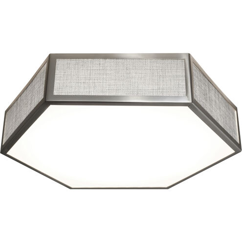 Clara LED 14 inch Satin Nickel Flush Mount Ceiling Light