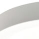 wELO 1 Light 8.13 inch White Surface Ceiling Light in 4000K