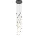 Motif LED 12.75 inch Black Multi Pendant Ceiling Light