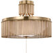 Fisher Weisman Sutton LED 21 inch Antique-Burnished Brass Flush Mount Ceiling Light