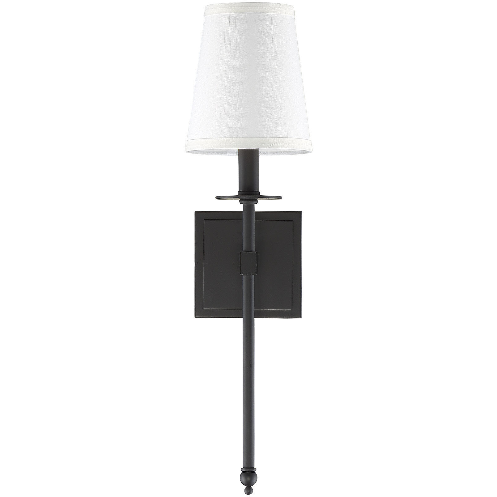 Monroe 1 Light 5 inch Matte Black Wall Sconce Wall Light, Essentials