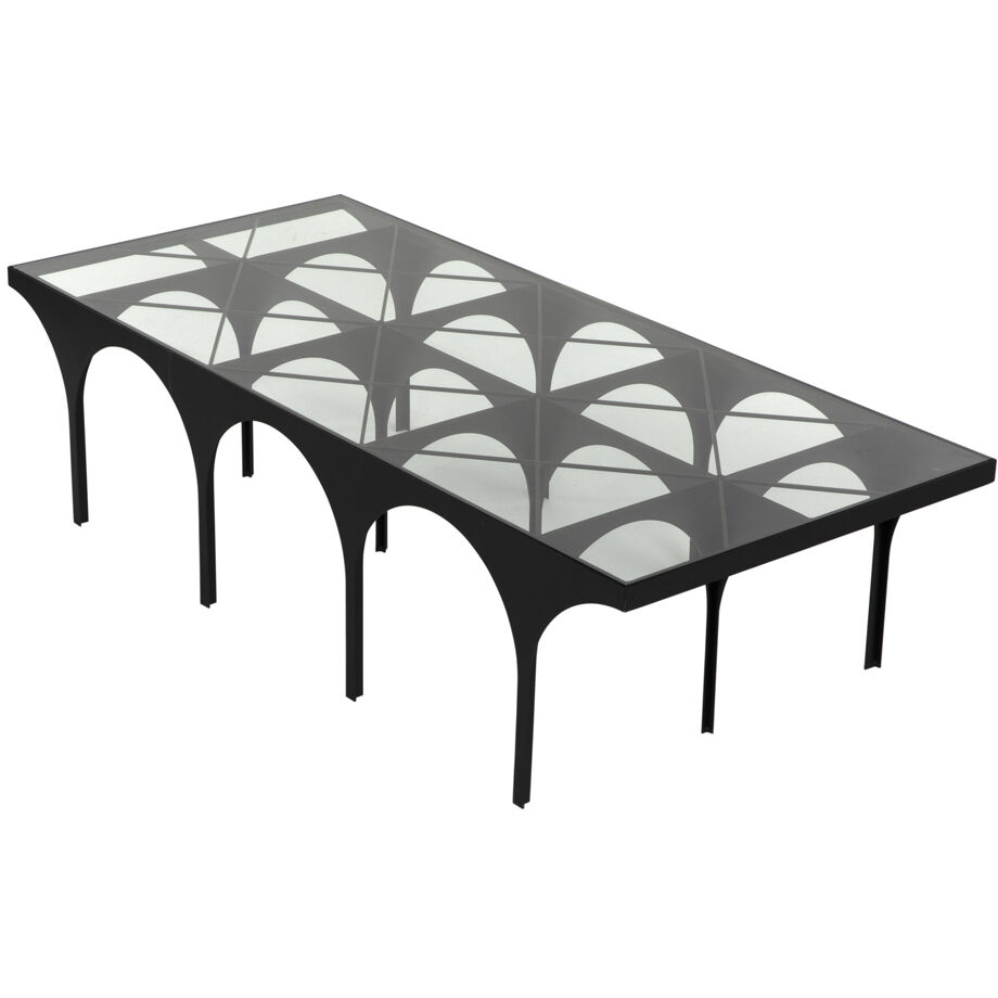 Akashi 68 X 30 inch Matte Black Coffee Table