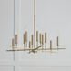 Elora 12 Light 35 inch Matte Brass Chandelier Ceiling Light